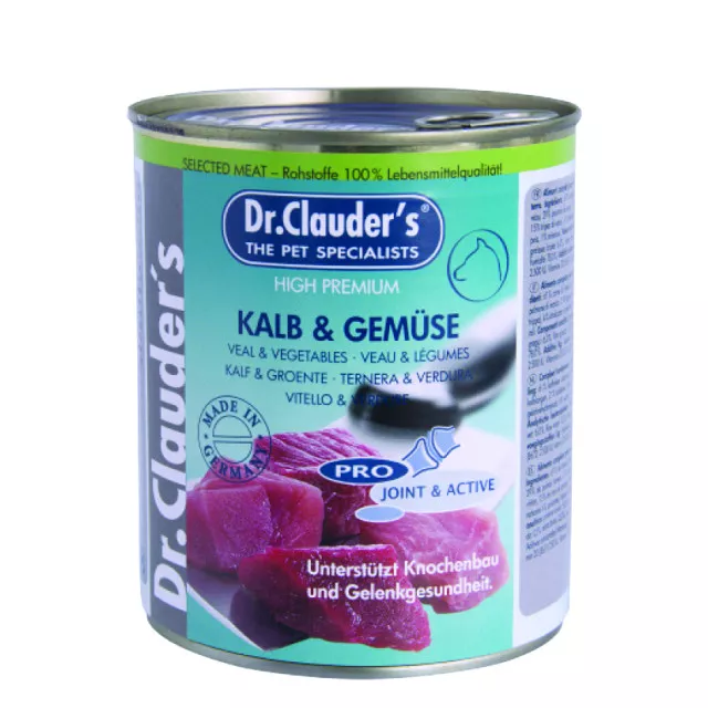 کنسرو سگ دکتر کلادرز حاوی گوشت گوساله و سبزیجات :: Dr. Clauder's Meat Veal 