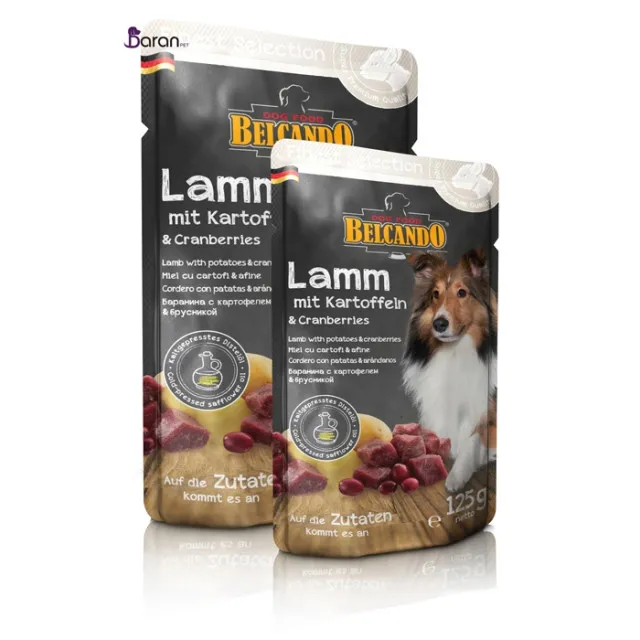 پوچ سگ بلکاندو حاوی گوشت بره با سیب زمینی :: Belcando Lamb With Potatoes
