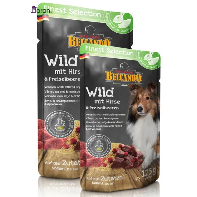 پوچ سگ بلکاندو حاوی گوشت آهو با ارزن :: Belcando Venison with Millet