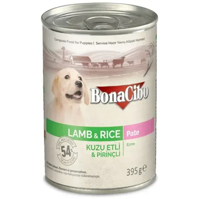 کنسرو سگ بوناسیبو پاته بره و برنج Bonacebo Lamb & Rice in Pate