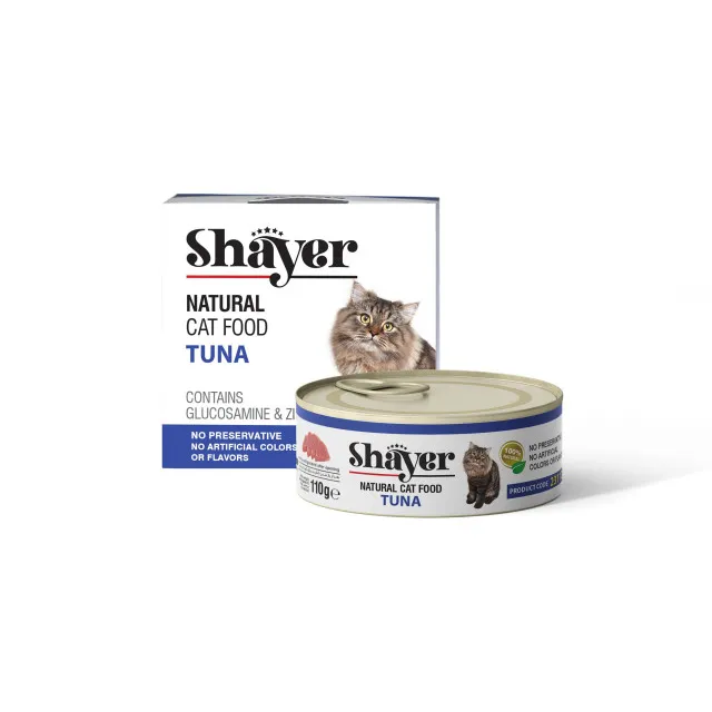 کنسرو نچرال گربه شایر ماهی تن : Shayer Tuna