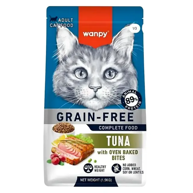غذای خشک گربه بالغ ونپی تن Wanpy Adult Cat Food-Tuna