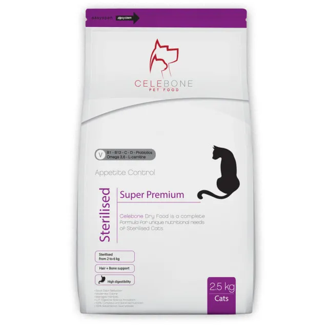 غذای گربه عقیم سلبن :: Celebone Cat Sterilised