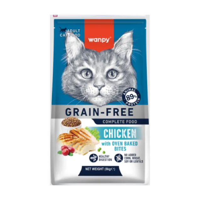 غذای خشک گربه بالغ ونپی مرغ Wanpy Adualt Cat Food Chicken 