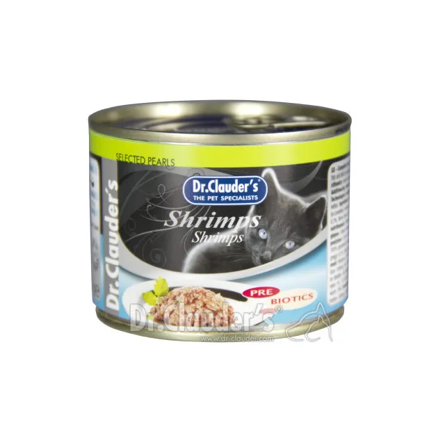 کنسرو گربه دکتر کلادرز حاوی گوشت میگو :: Dr. Clauder's Pre-biotics Shrimps