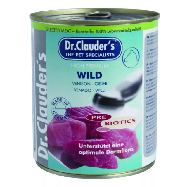 کنسرو سگ دکتر کلادرز حاوی گوشت شکار :: Dr. Clauder's Wild