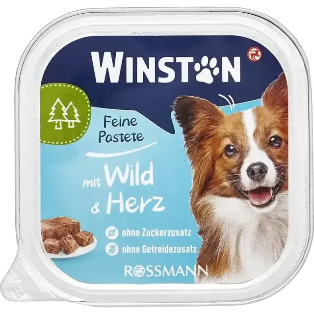 ووم سگ وینستون گوشت شکار و قلوه 150 گرم Winston Schlemmer-Menü mit Wild und Herz