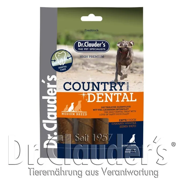 تشویقی دنتال سگ دکتر کلادرز کانتری اردک Dr.Clauder ́s Country Dental Snack Duck