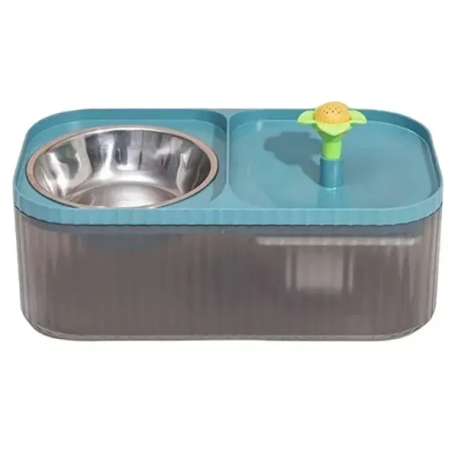 ظرف آب و غذا اتوماتیک سگ و گربه Pet Double Bowl Water Dispenser