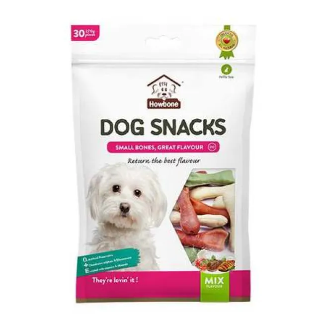 سنک استخوان میکس ویتامینه کوچک :: HOWBONE Small Dog Bone Mix