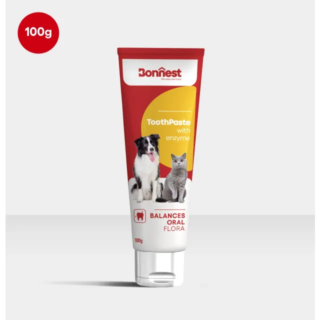 خمیر دندان آنزیم دار گربه و سگ بونست Bonnest Dog ToothPaste With Enzyme 