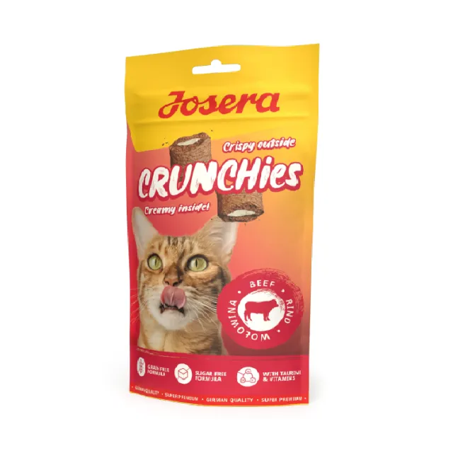 تشویقی گربه جوسرا کرانچی مغزدار با گوشت گاو Josera Crunchies With Beef 