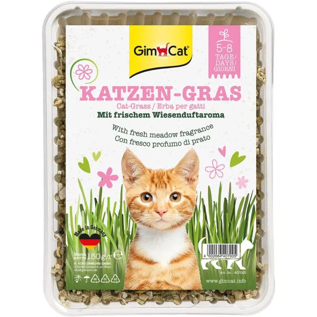 بذر علف گربه با رایحه علفزار تازه Gim Cat Grass Fresh Meadow