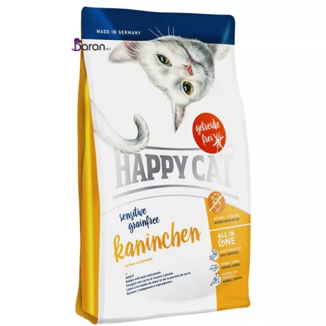 غذای هپی کت مخصوص گربه بد غذا حاوی گوشت خرگوش (4 کیلوگرم)