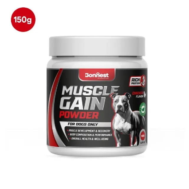 پودر پروتئین و عضله سازی مخصوص سگ بونستBonnest Muscle Gain Powder-Dogs-150g