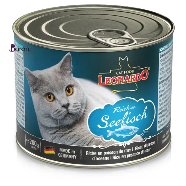 کنسرو گربه لئوناردو حاوی ماهی :: Leonardo Fish