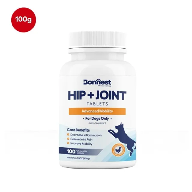 قرص مکمل مفصل و ران سگ بونستBonnest Hip & Joint Tablets-100T