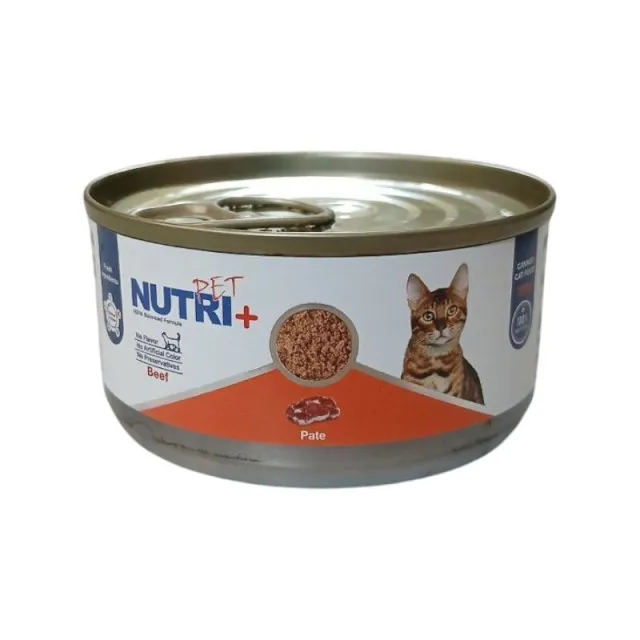 کنسرو گربه پاته گوشت قرمز بیف نوتری پت