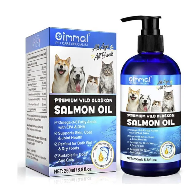 روغن ماهی سالمون سگ و گربه اویمال Oimmal Salmon Oil