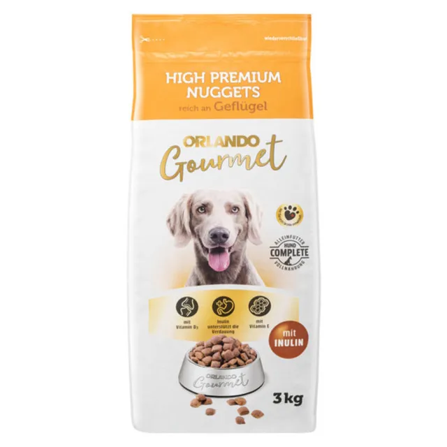غذای خشک سگ اورلاندو گورمه مرغ :: ORLANDO Gourmet Dog Nuggets, Rich in Poultry
