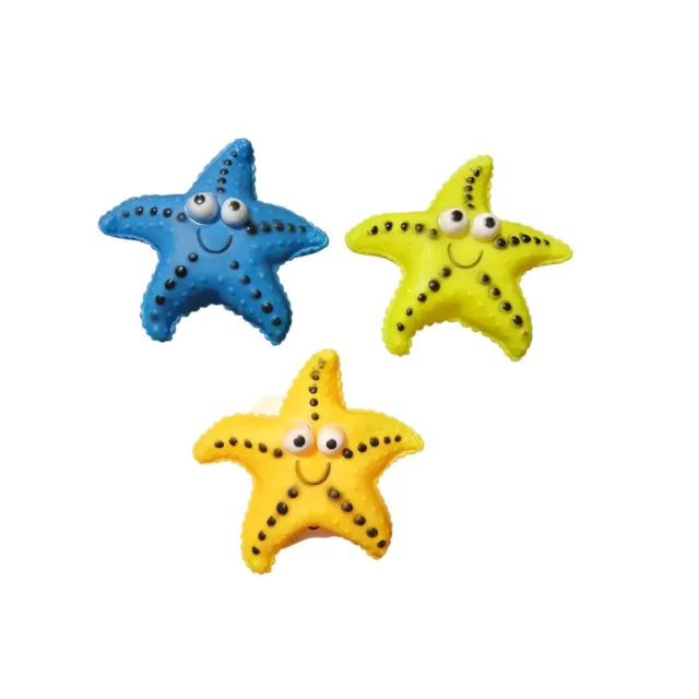 اسباب بازی دندانگیر سگ ستاره دریایی سوتک دار Rrattle Starfish Dog Teething Toy