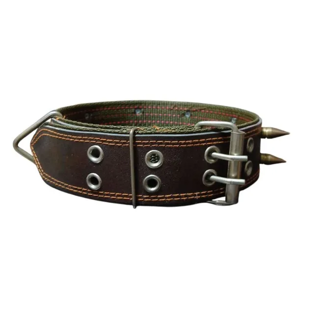 قلاده گردنی چرم سگ طرح گاتیک Leather Pet Collar Gothic