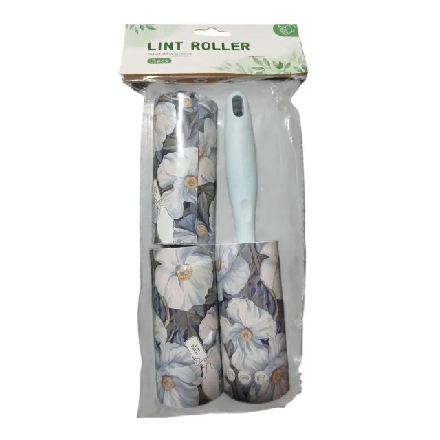 پرزگیر طرحدار همراه با 2 عدد رول یدک Lint Roller With 2 Refills