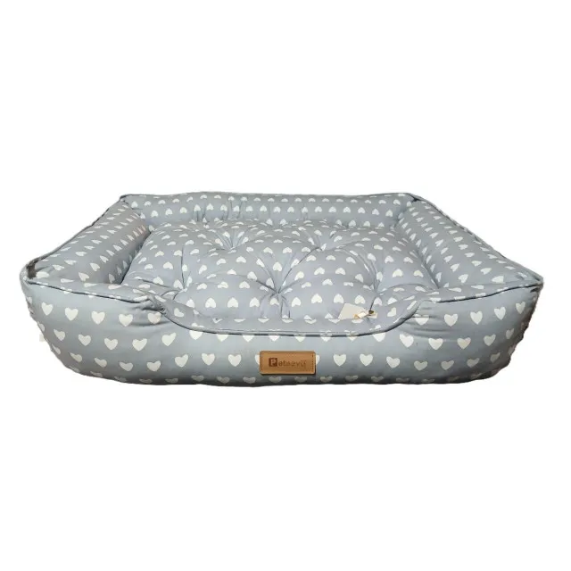 جای خواب مستطیلی طرحدار مدل کژوال  پتیوو Peteevoo Casual Pet Bed-Size L