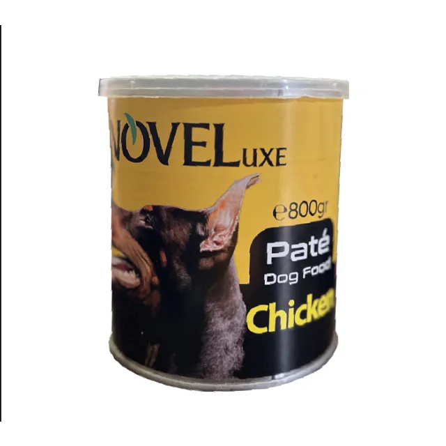 کنسرو سگ نوول پته مرغ Novel Luxe Pate Chicken Dog Food 800g