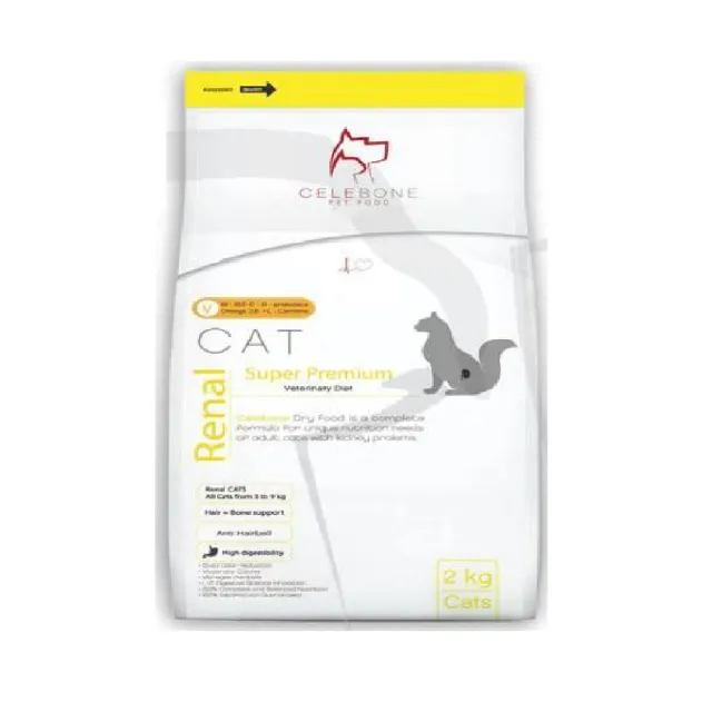 غذای سلبن گربه بالغ رنال سوپر پریمیوم Celebone Adult Cat Food Renal 