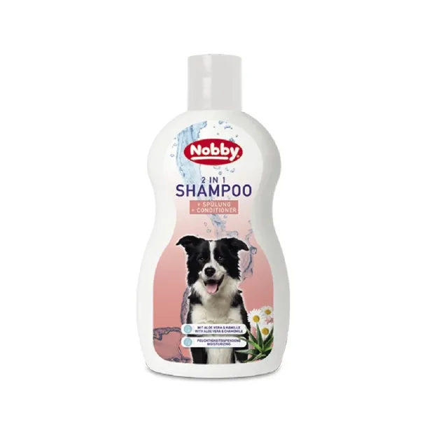 شامپو و نرم کننده سگ نوبی با رایحه بابونه Nobby 2 in 1 Shampoo Chamomile