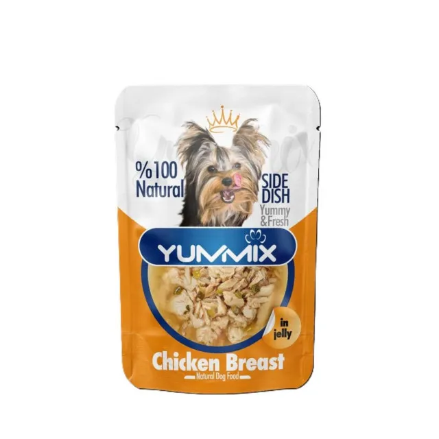 پوچ نچرال سگ بالغ یامیکس مرغ  Yummix Adult Dog Natural Pouch Chicken