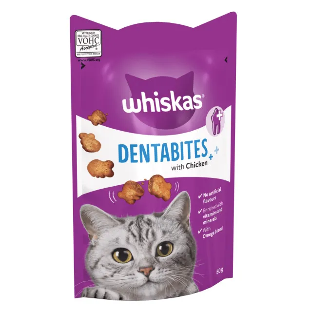 تشویقی گربه ویسکاس مرغ :: Whiskas Dentabites Chicken