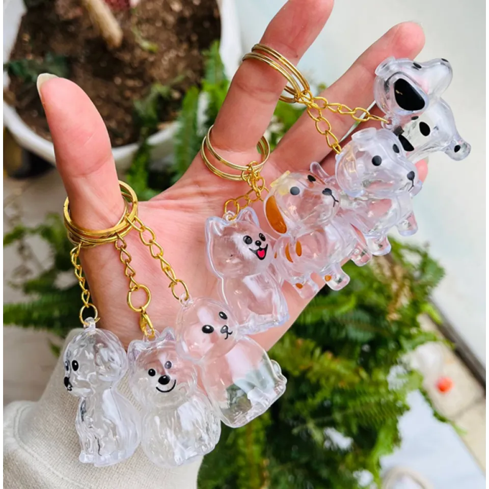 جاکلیدی با مخزن موی سگ Keychain With Dog Hair Container