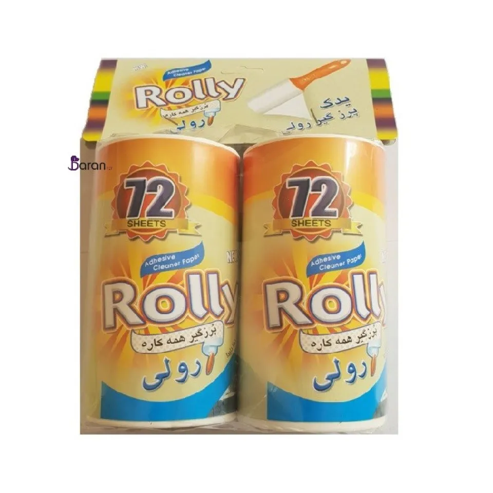 رول یدکی دوقلو 72 برگی برای پرزگیر چسبی صادراتی