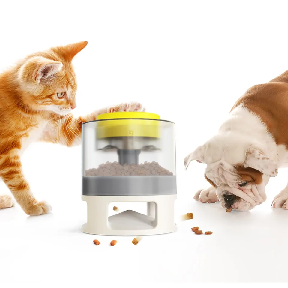 ظرف غذای مخزن دار سرگرم کننده سگ و گربه Pet Fun Food Catapult - Round