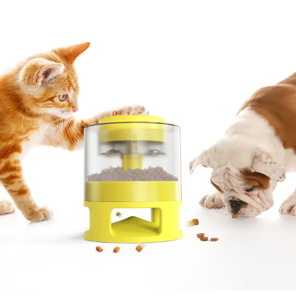 ظرف غذای مخزن دار سرگرم کننده سگ و گربه Pet Fun Food Catapult - Round