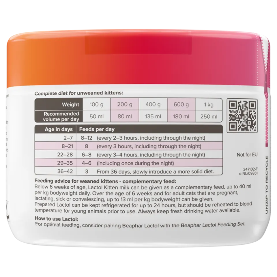 شیر خشک بچه گربه بیفار لاکتول