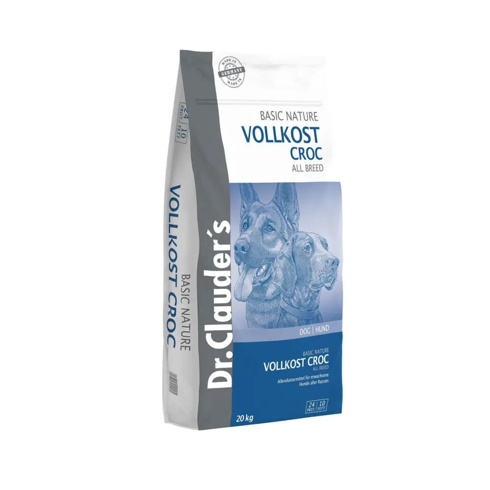 غذای خشک سگ دکتر کلادرز Dr. Clauder's Basic Nature Vollkost Croc 20Kg
