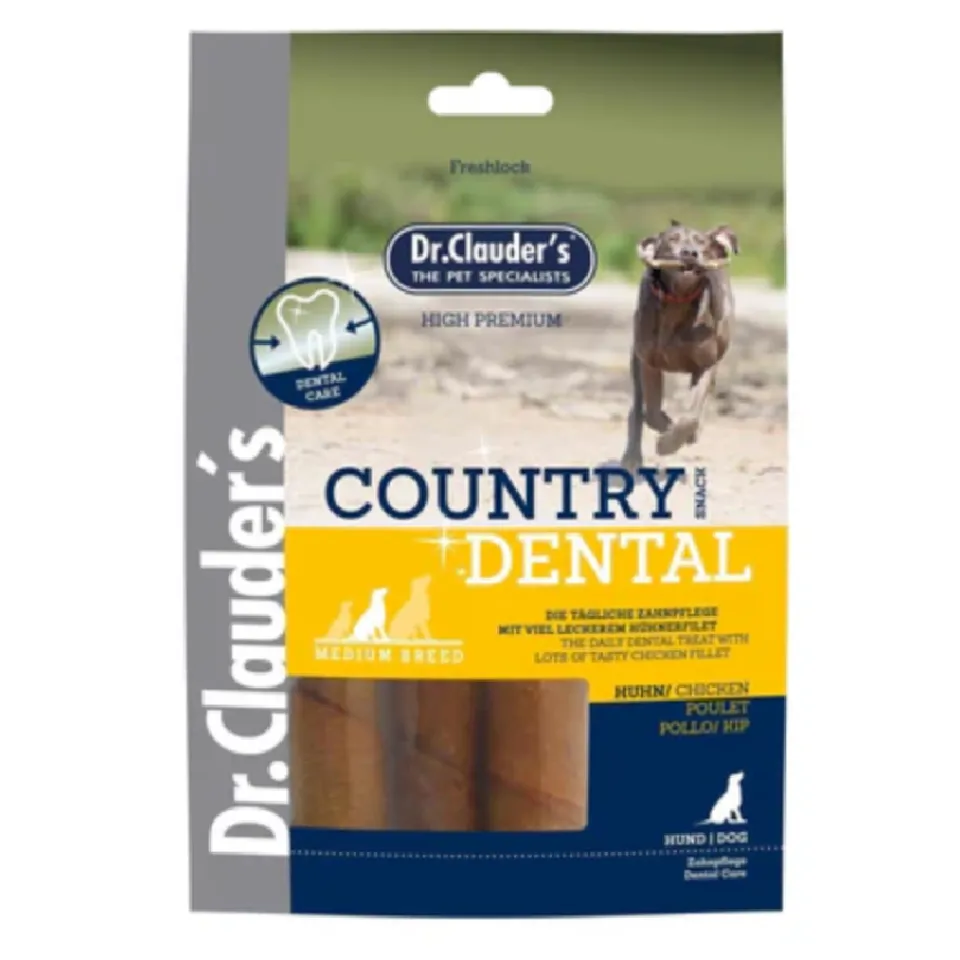 تشویقی دنتال سگ دکتر کلادرز کانتری مرغ Dr.Clauder ́s Country Dental Snack Chicken