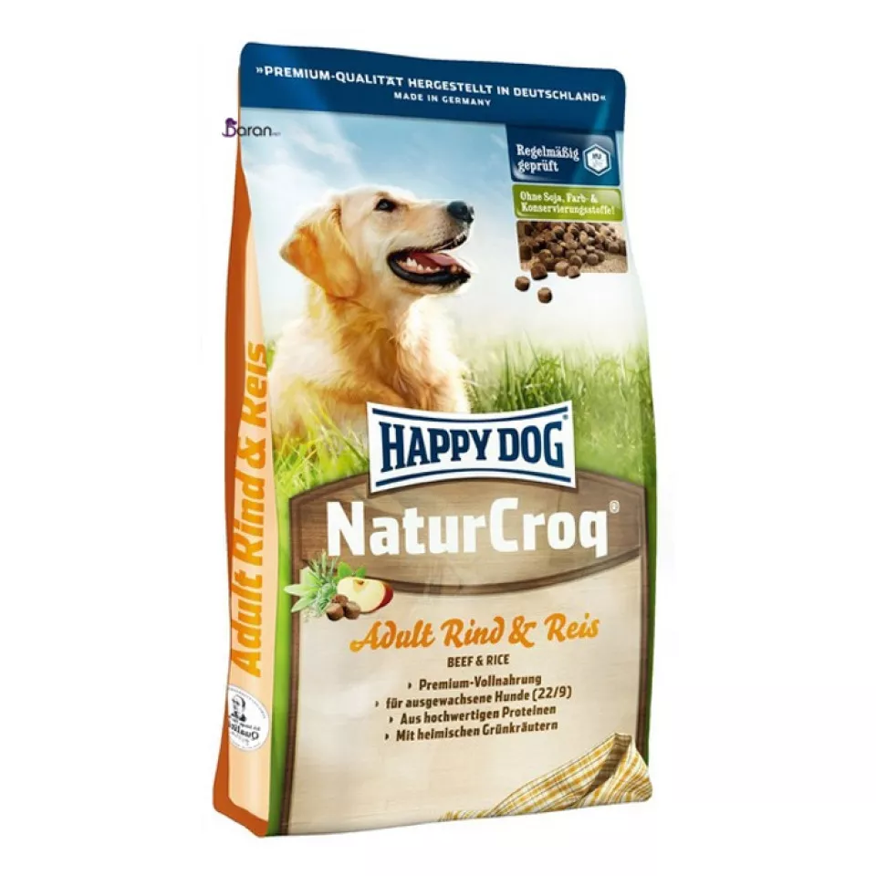 غذای سگ هپی داگ حاوی گوشت گوساله و برنج (4 کیلوگرم)