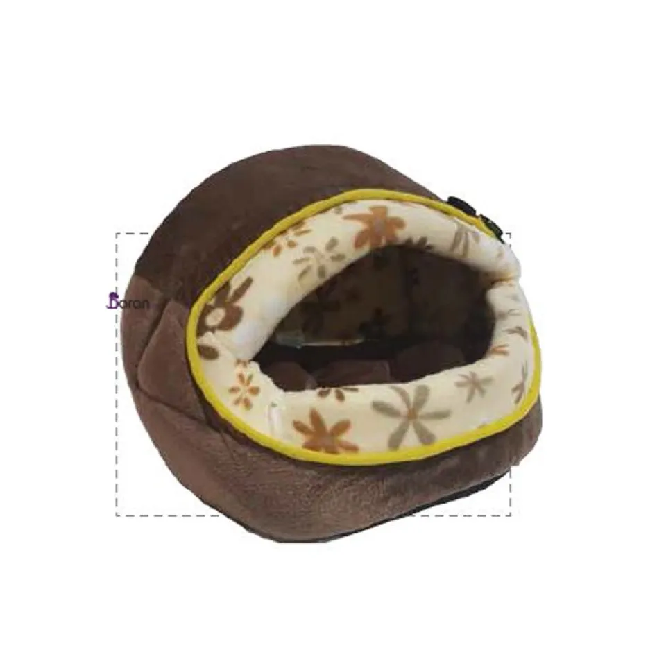 جای خواب مسقف مخمل کوچک مخصوص گربه