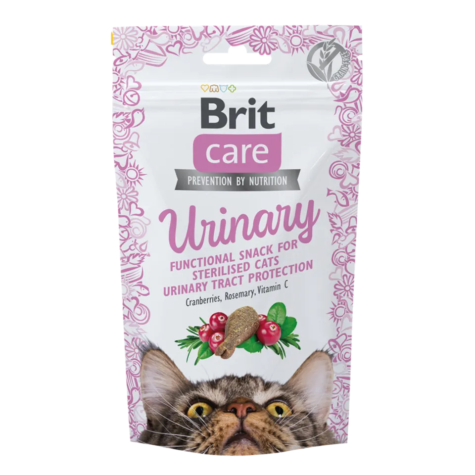 تشویقی گربه عقیم یورینری بریت کر Brit Care Sterilized urinary Snacks 50g