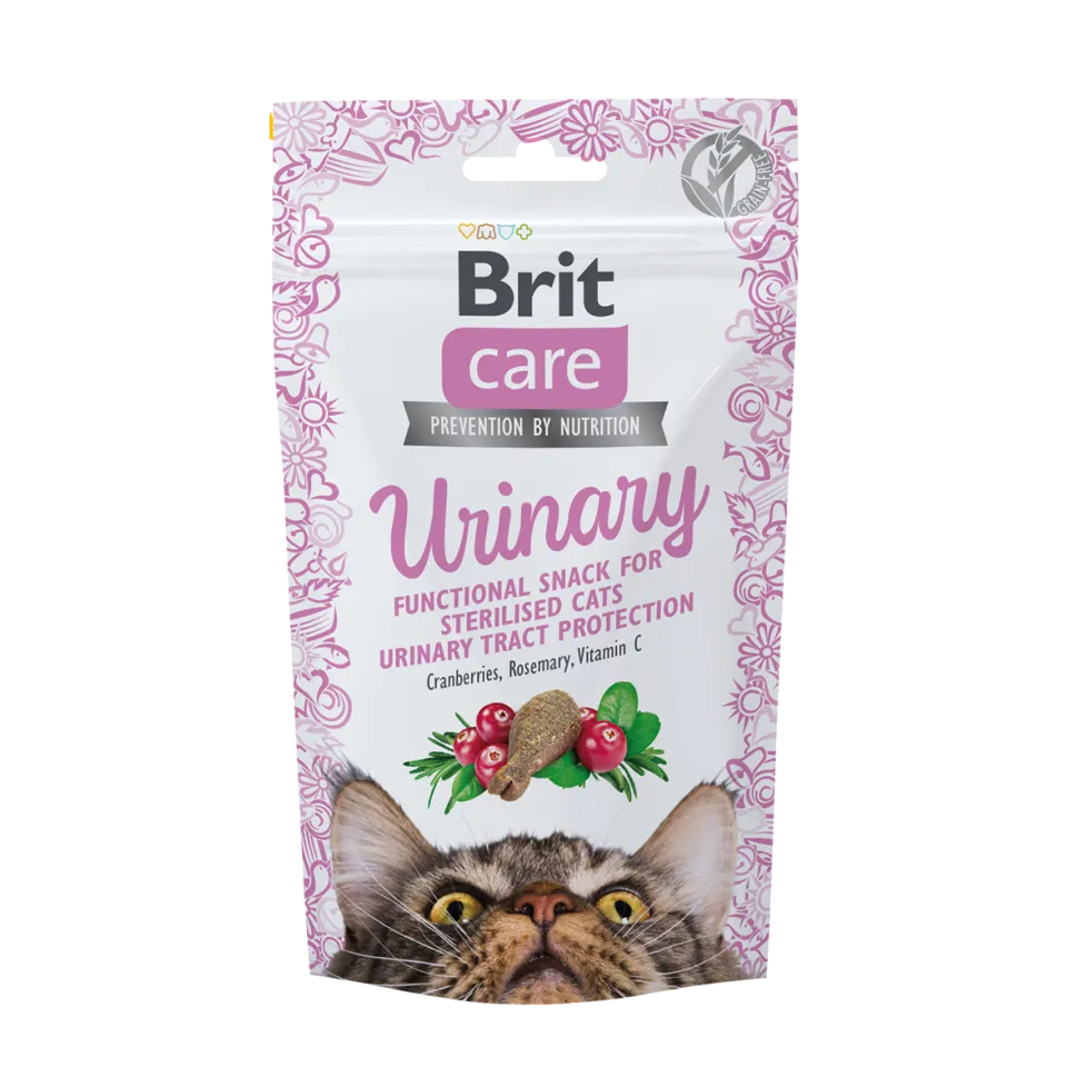 تشویقی گربه عقیم یورینری بریت کر Brit Care Sterilized urinary Snacks 50g