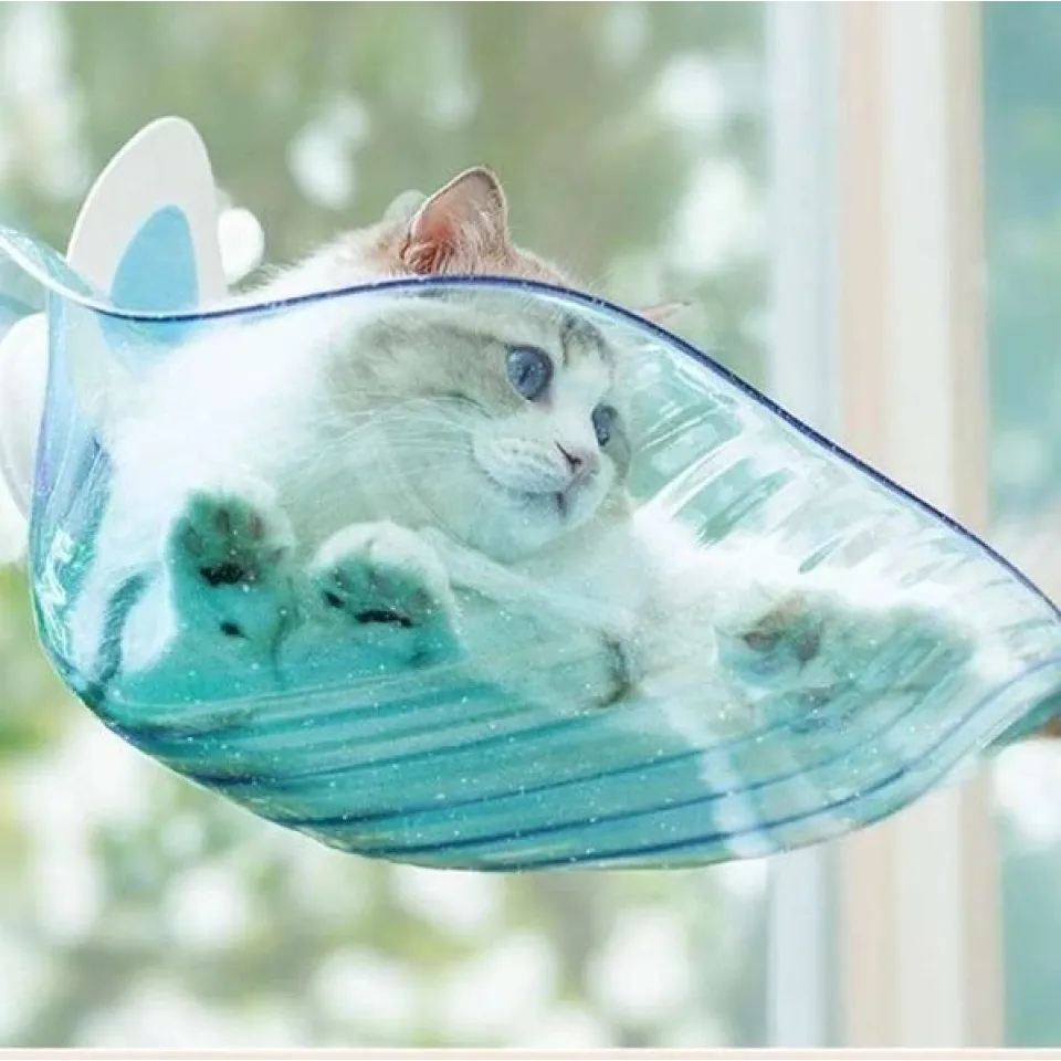 جای خواب شیشه ای رنگی پشت پنجره گربه مدل فانتزیCat Window Bed Fantasy Model