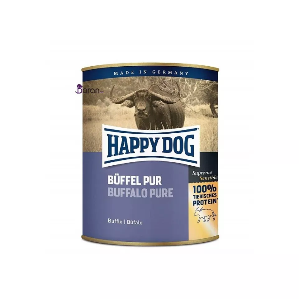 کنسرو سگ هپی داگ حاوی گوشت بوفالو (400 گرم)