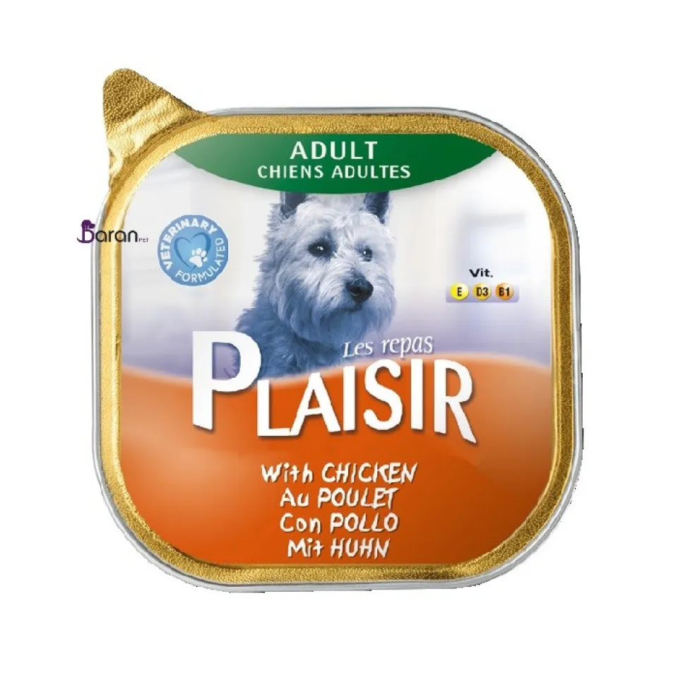 کنسرو سگ پلایزر حاوی گوشت مرغ (150 گرم)