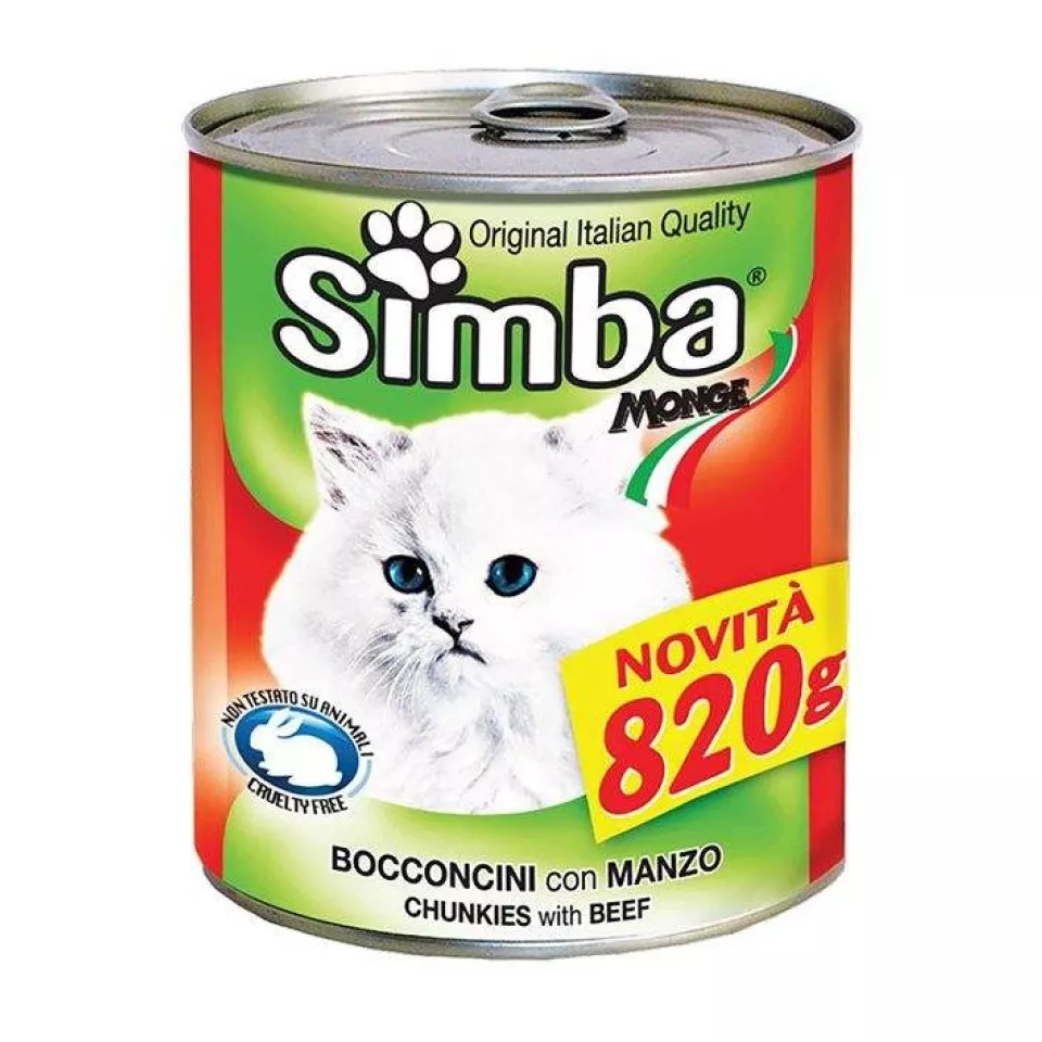 کنسرو گربه گوشت گاو سیمبا (415 گرم)