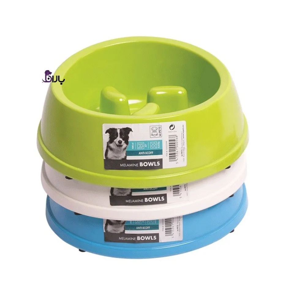 ظرف غذا آهسته خور ملامین سگ M-Pets