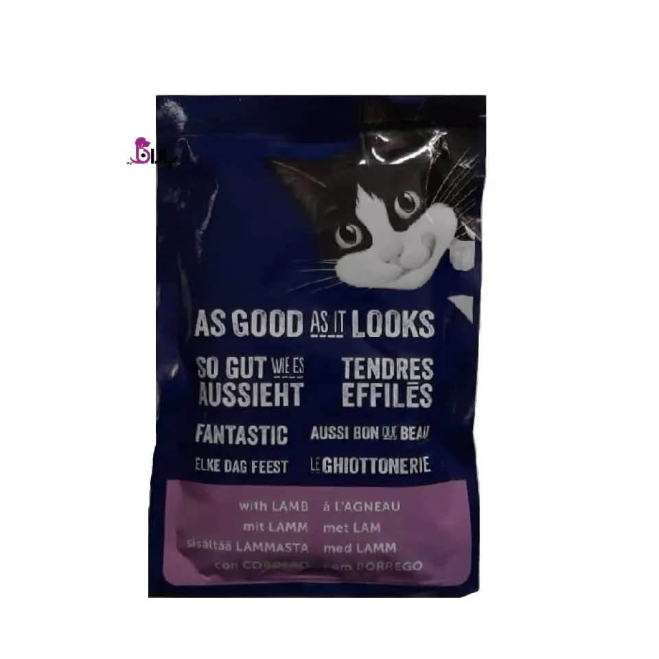 پوچ گربه فلیکس حاوی بره Felix tenderes fillet Lamb in Jelly Cat Pouch